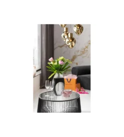 Stolik kawowy CORINNE 80 cm czarny