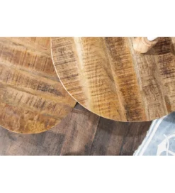 Stolik kawowy CRAFT Elements zestaw 2 naturalny Mango