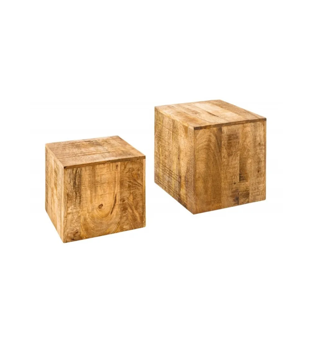 Stolik kawowy Craft FERNANDO set 2 drewno mango