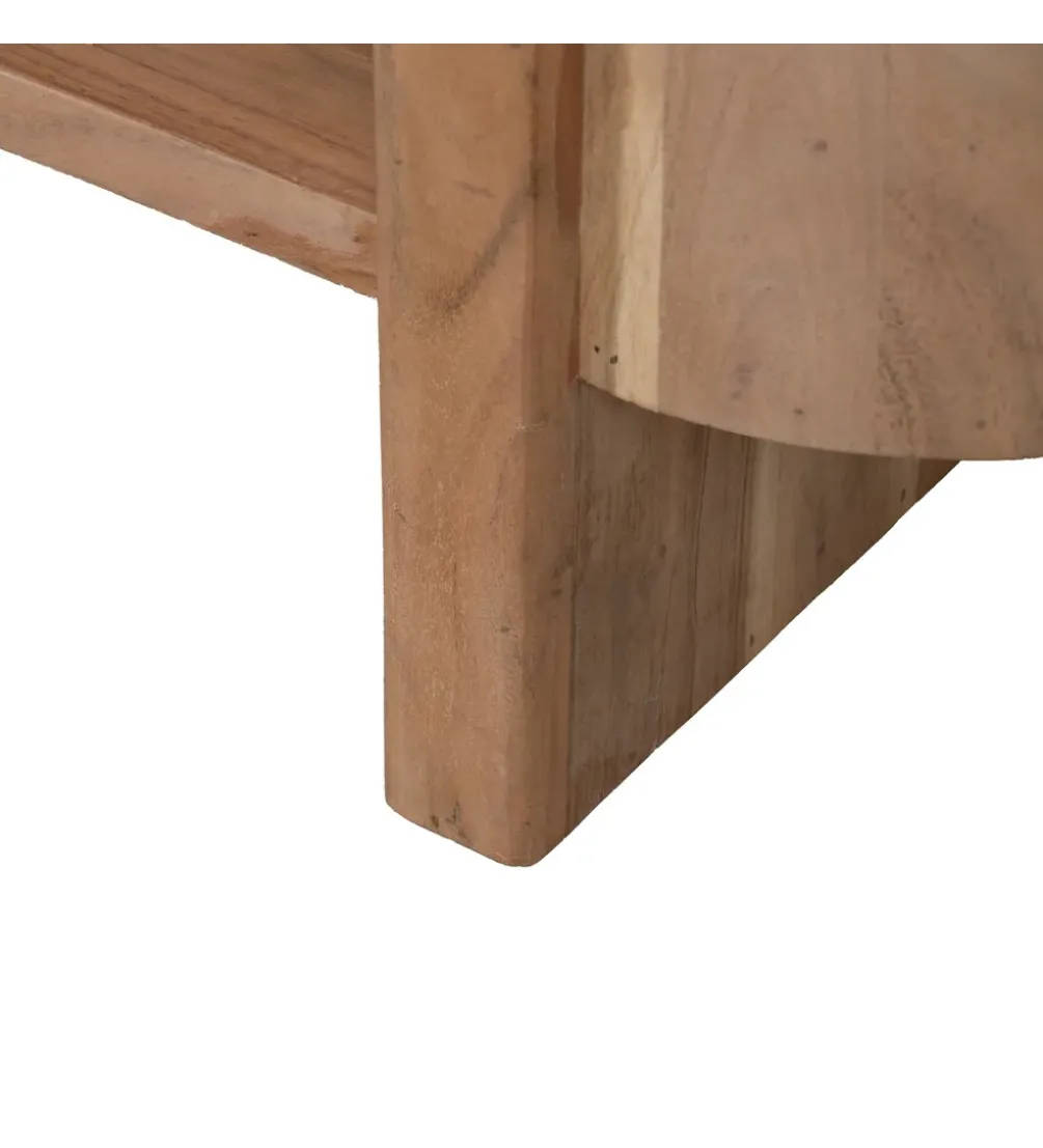Stolik kawowy CREEL 120 cm drewno akacja