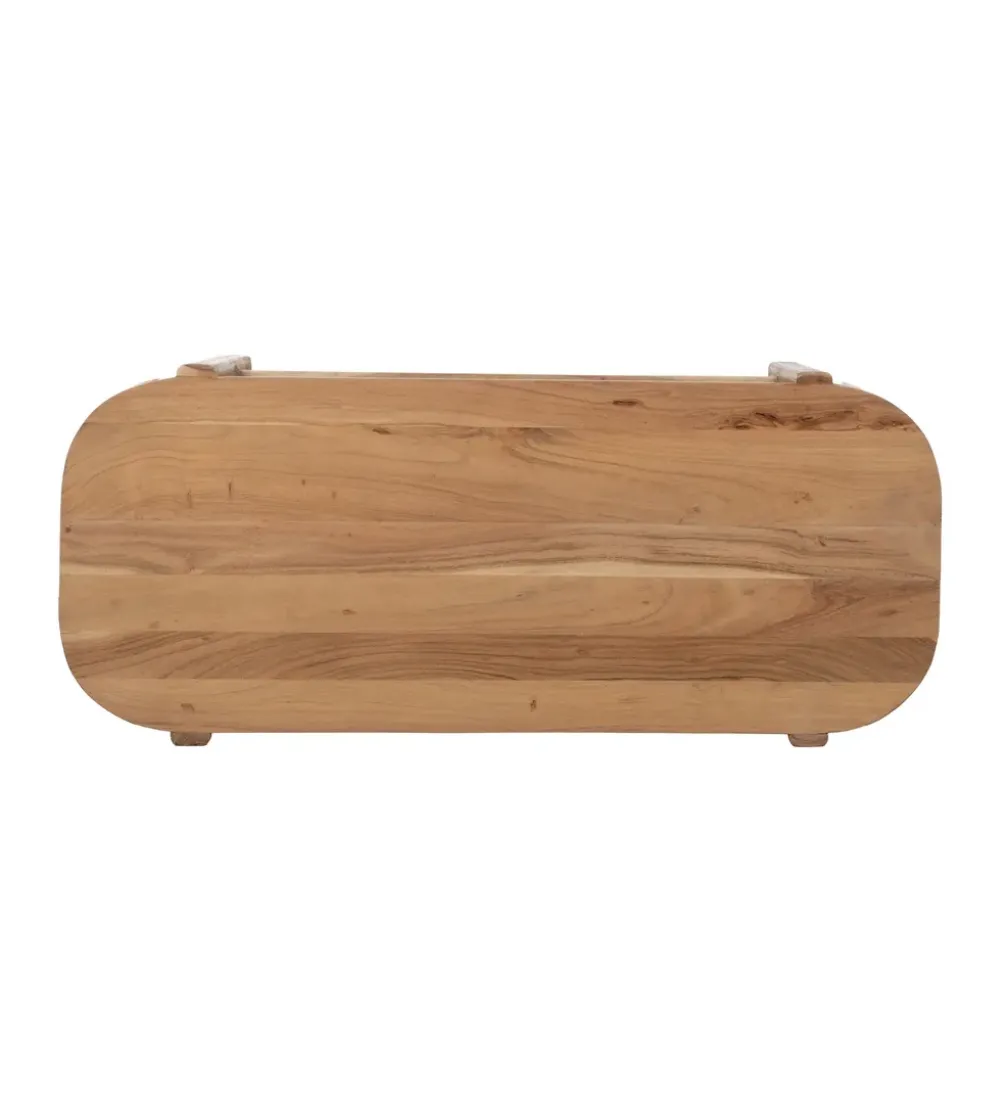 Stolik kawowy CREEL 120 cm drewno akacja