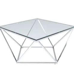 Stolik kawowy CRISTALLO srebrny