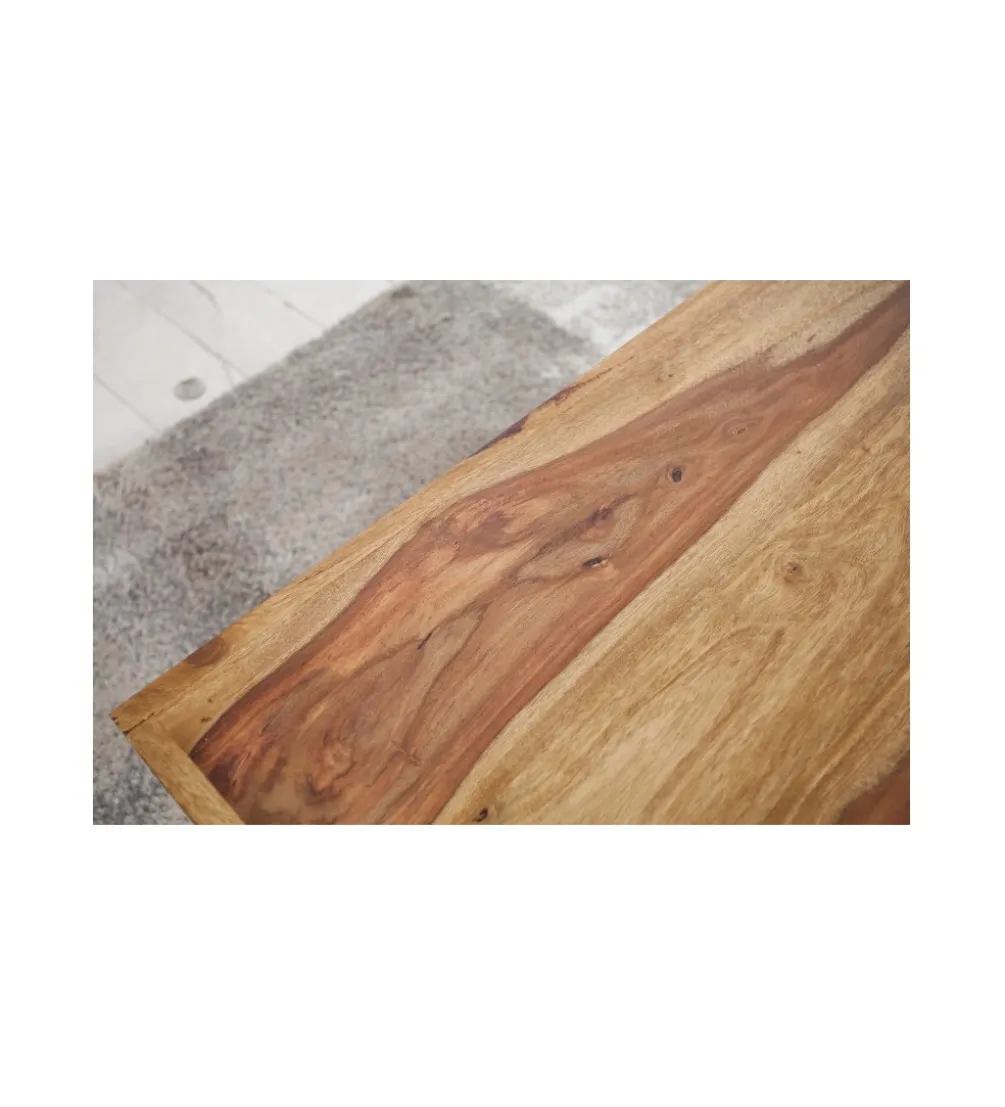 Stolik kawowy Curved 100 cm drewno Sheesham