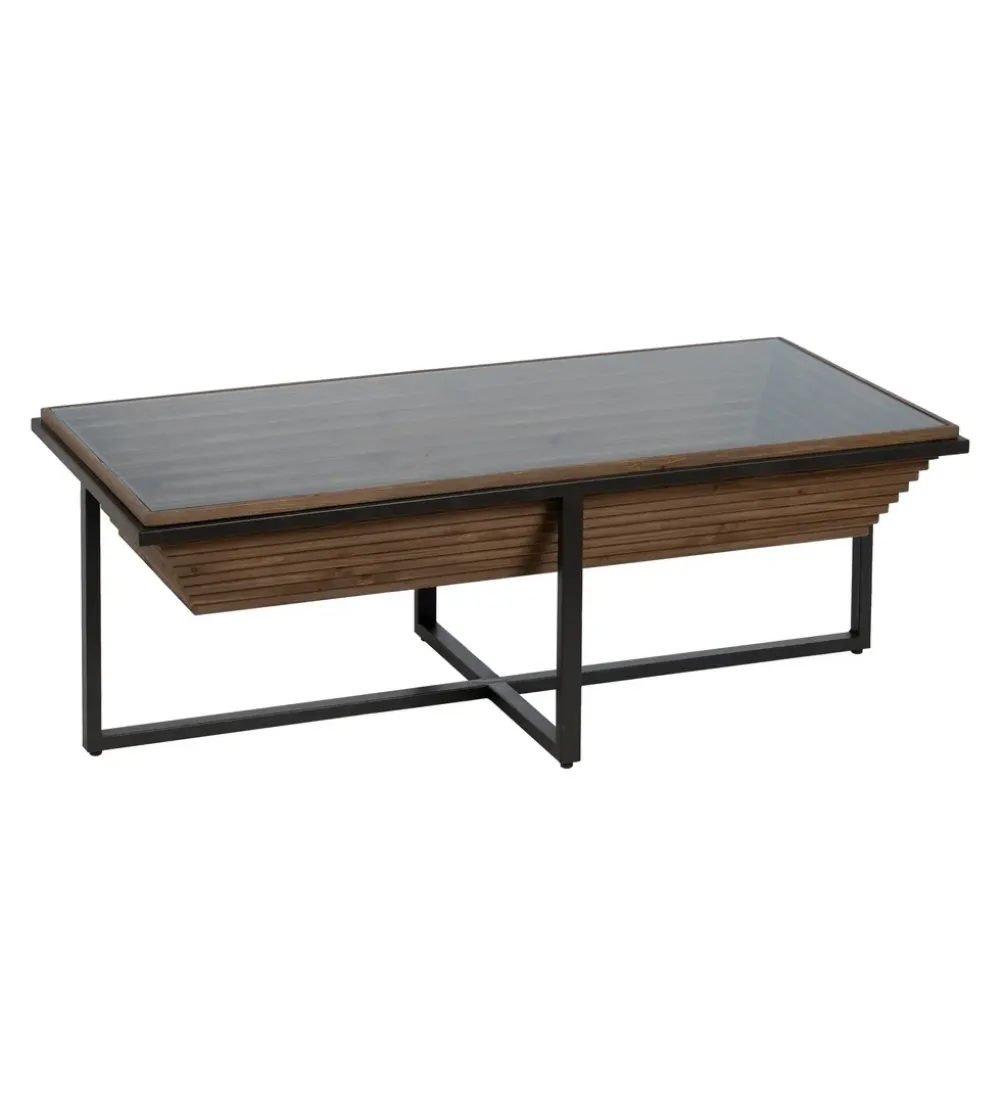 Stolik kawowy DALETO 120 cm drewno jodły