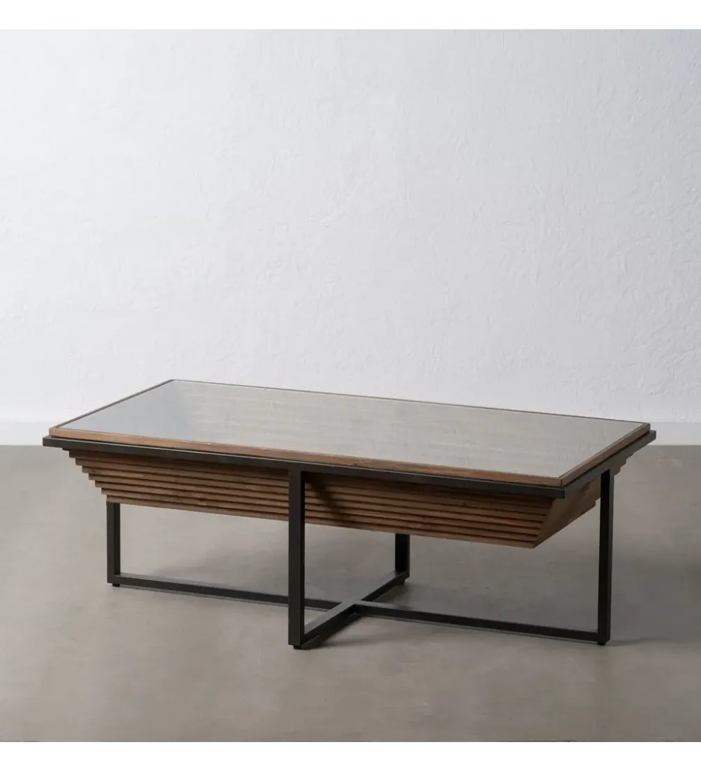 Stolik kawowy DALETO 120 cm drewno jodły