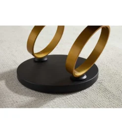 Stolik kawowy DANCING RINGS 135 cm ceramika w optyce marmuru