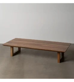 Stolik kawowy DESMORA 150 cm drewno akacja