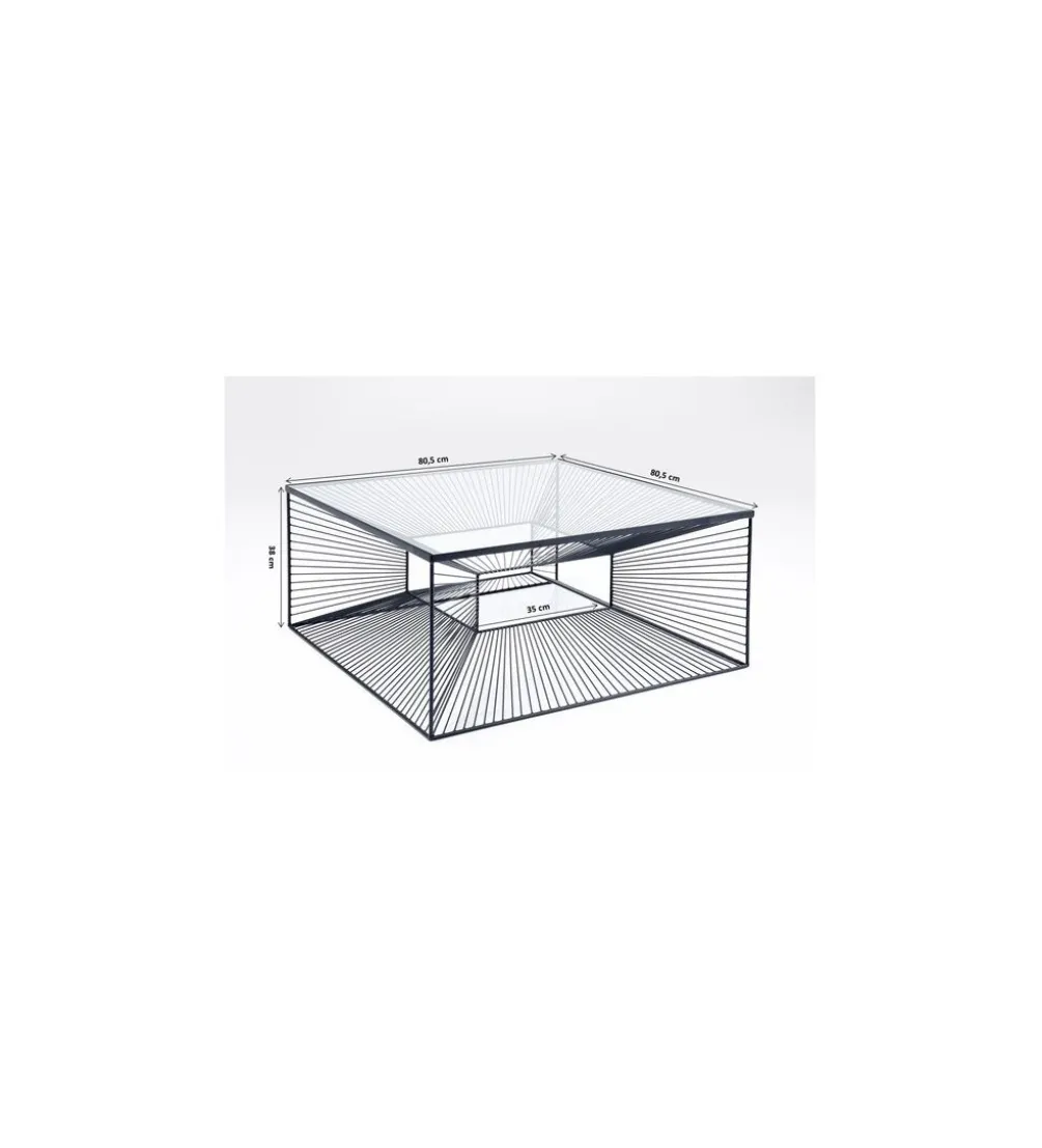Stolik kawowy DIMENSION 80 cm czarny