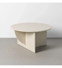 Stolik kawowy DOBEMA 80 cm efekt terrazzo