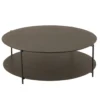 Stolik kawowy DOMERESU 113 cm ciemno brązowy
