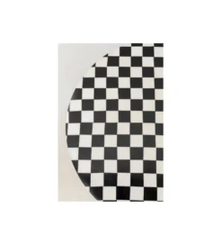 Stolik kawowy DOMERO CHESS 25 cm czarno biały