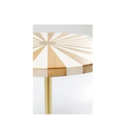 Stolik kawowy Domero Cirque 40 cm złoto biały