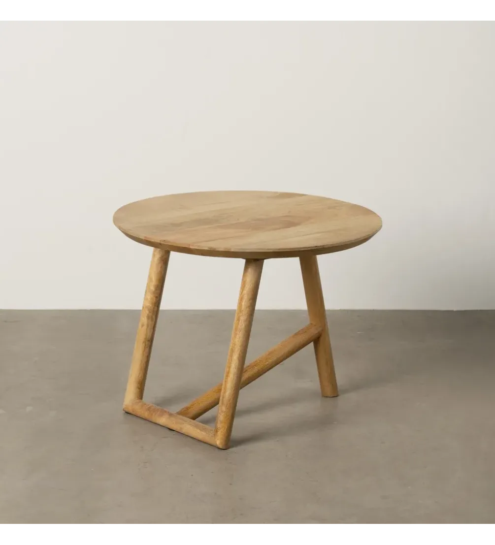 Stolik kawowy DREKEO 60 cm drewno mango