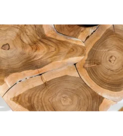 Stolik kawowy DRIFTWOOD 40 cm drewno teak naturalny