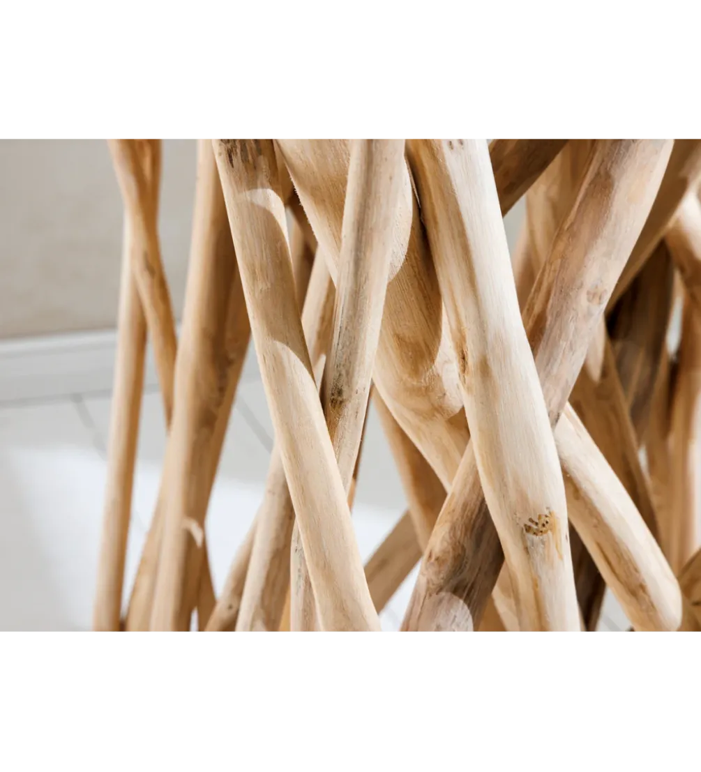 Stolik kawowy DRIFTWOOD 40 cm drewno teak naturalny