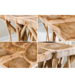 Stolik kawowy DRIFTWOOD 40 cm drewno teak naturalny