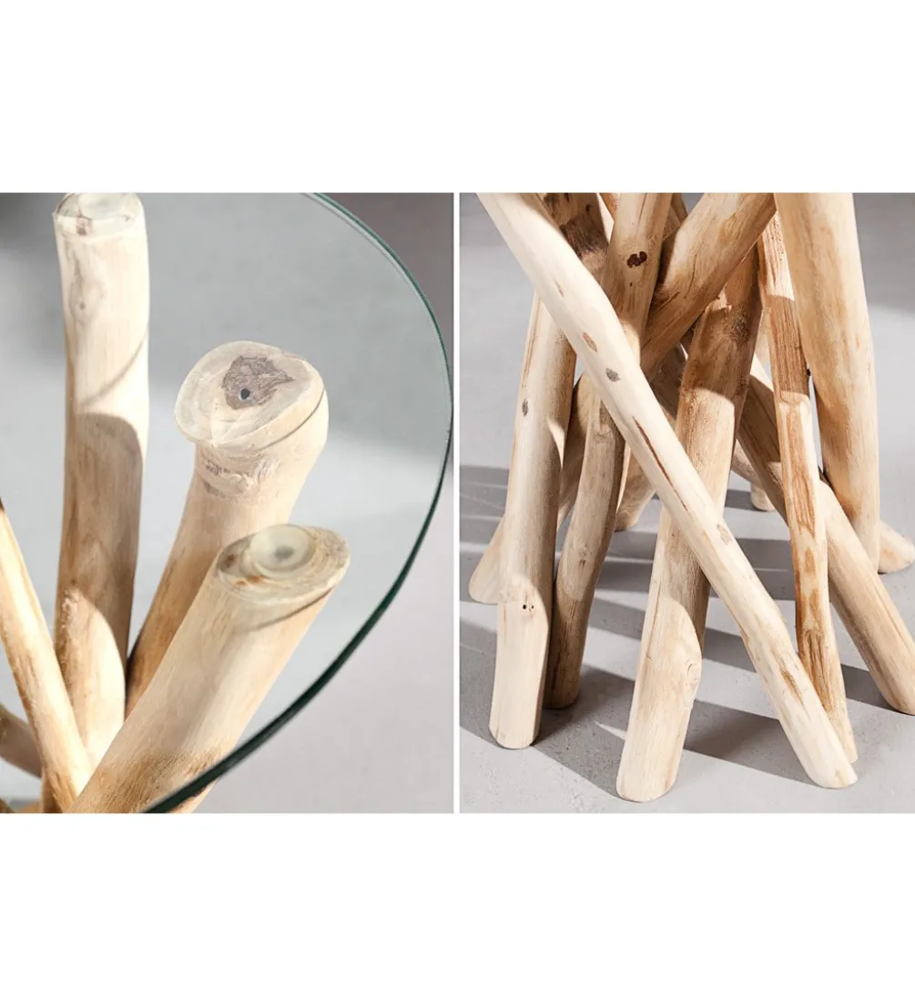 Stolik kawowy Driftwood 35 cm naturalny