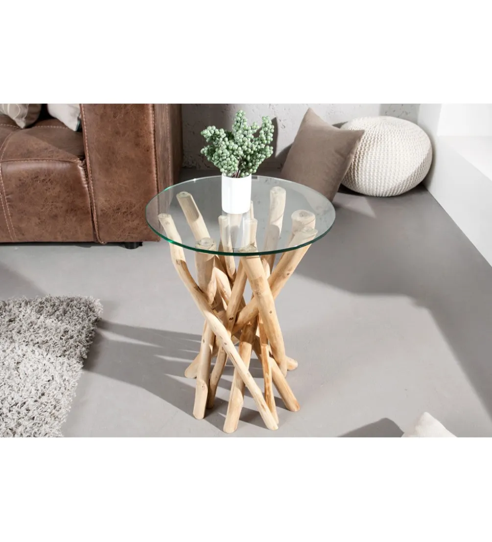 Stolik kawowy Driftwood 35 cm naturalny