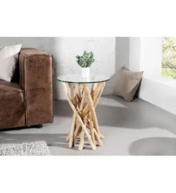 Stolik kawowy Driftwood 35 cm naturalny