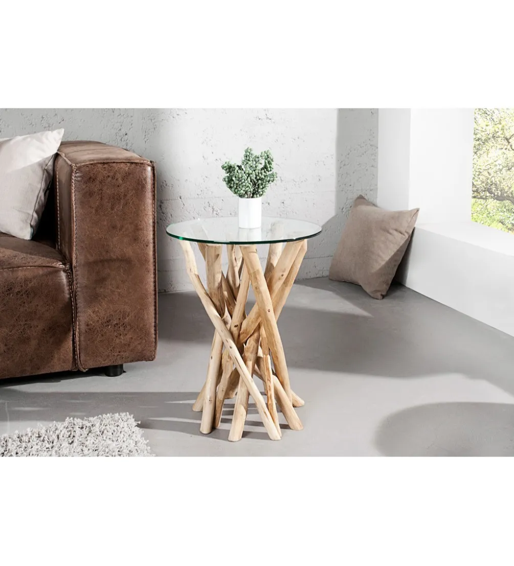 Stolik kawowy Driftwood 35 cm naturalny