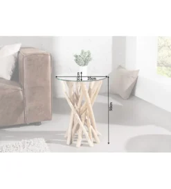 Stolik kawowy Driftwood 35 cm naturalny