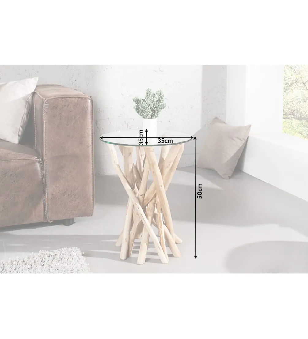 Stolik kawowy Driftwood 35 cm naturalny