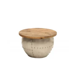 Stolik kawowy Drump Storage 68 cm drewno mango