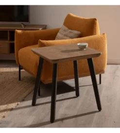 Stolik kawowy EDENSA 60 cm naturalny czarny