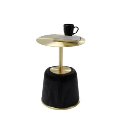 Stolik kawowy Endless Vegas 40 cm złoto czarny