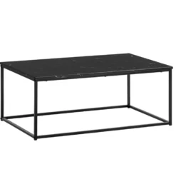 Stolik kawowy ERISA 100 cm w optyce czarnego marmuru