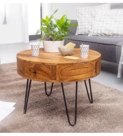 Stolik kawowy ESPERIA 60 cm drewno sheesham