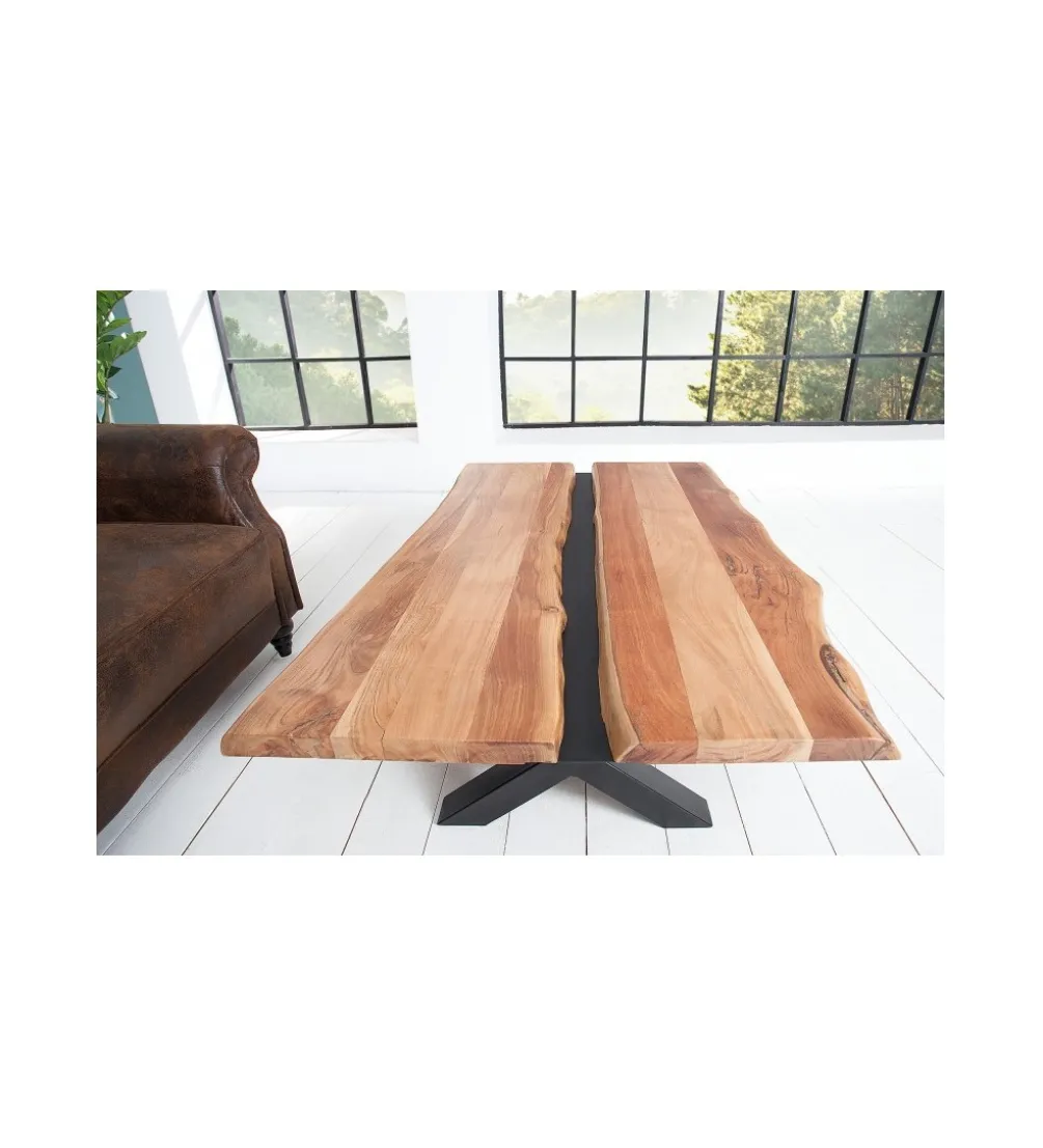 Stolik kawowy EUFRAT Amazonas 105 cm drewno akacja