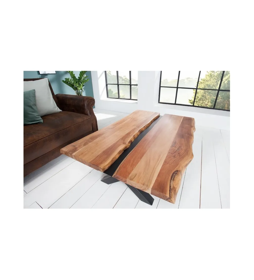 Stolik kawowy EUFRAT Amazonas 105 cm drewno akacja