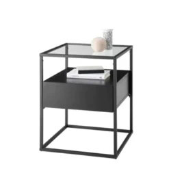 Stolik kawowy EVORA 43 cm czarny