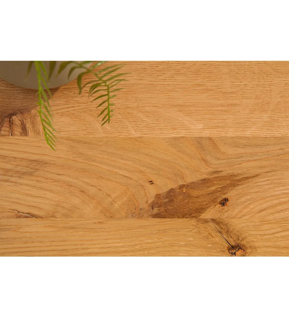 Stolik kawowy FACTORY 110 cm drewno dąb dziki