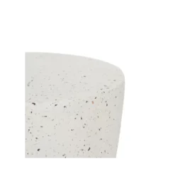 Stolik kawowy FIBRA 37 cm w odcieniach bieli