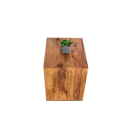Stolik kawowy FINICE Makassar II 45 cm drewno Sheesham
