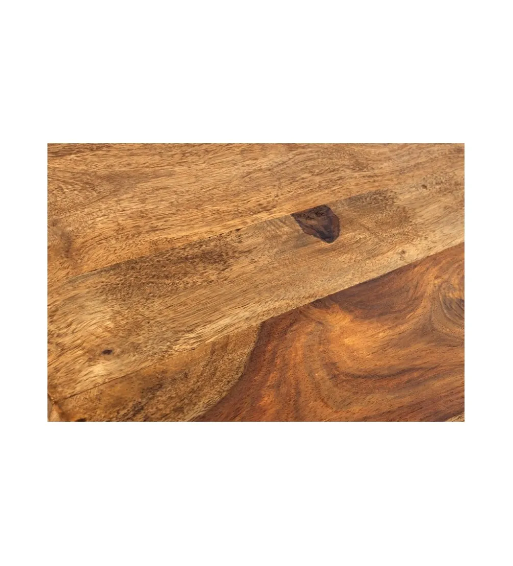 Stolik kawowy FINICE Makassar II 45 cm drewno Sheesham