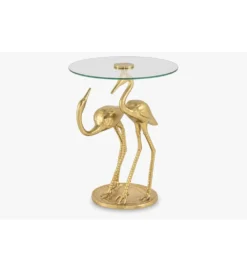 Stolik kawowy FLAMINGO 40 cm złoty