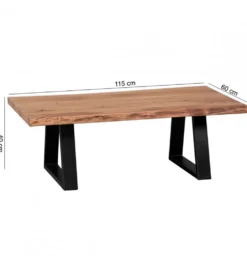 Stolik kawowy GAYA 115 cm drewno akacja