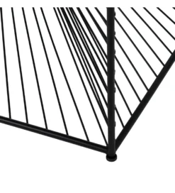 Stolik kawowy GEMETRO 80 cm czarny