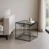 Stolik kawowy GEMETRO 45 cm czarny
