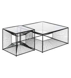 Stolik kawowy GEMETRO 45 cm czarny
