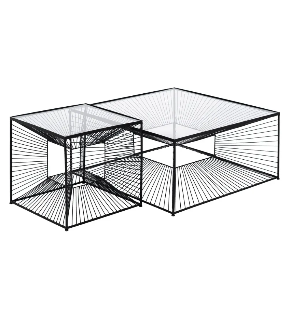 Stolik kawowy GEMETRO 45 cm czarny