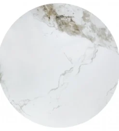 Stolik kawowy GENESIS 70 cm ceramika w optyce białego marmuru