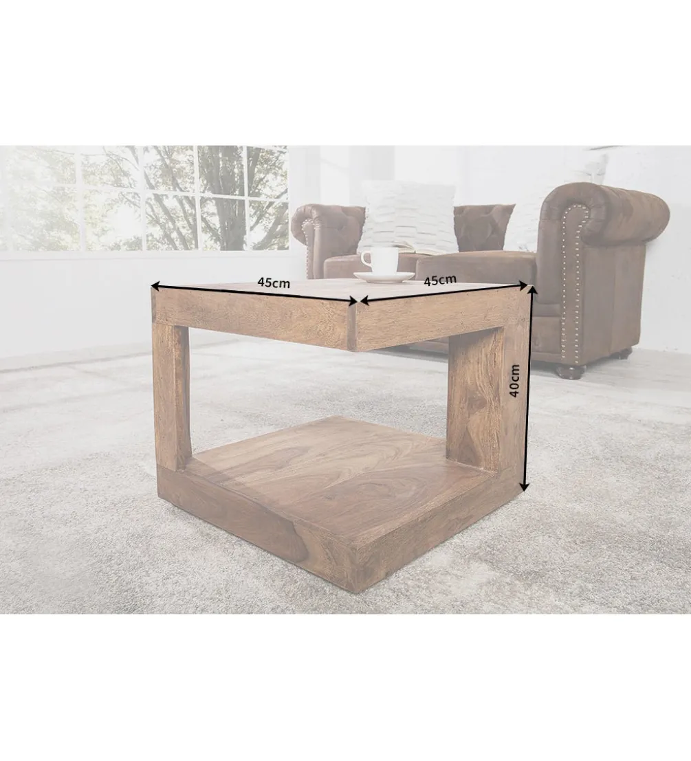 Stolik Kawowy Giant S 45cm drewno Sheesham