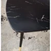 Stolik kawowy GINEVRA 90 cm w optyce czarnego marmuru