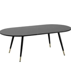 Stolik kawowy GINEVRA 120 cm w optyce czarnego marmuru