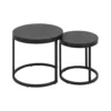 Stolik kawowy GIRON set 2 w optyce marmuru