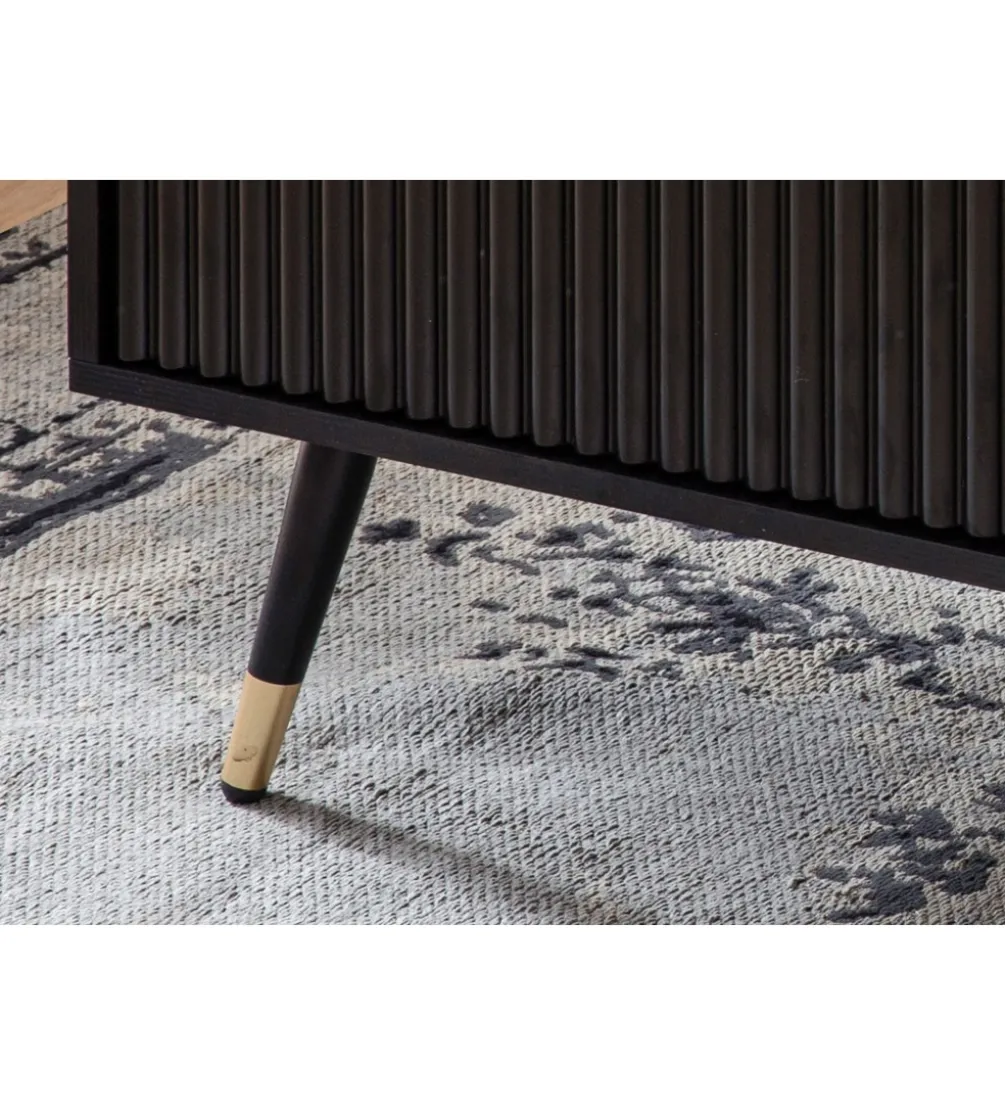 Stolik kawowy GLIMER 110 cm czarny